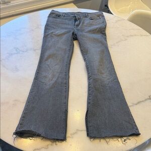 NWOT DL1961 Bridget boot high rise instasculpt 32”  Gray Jeans with side slits